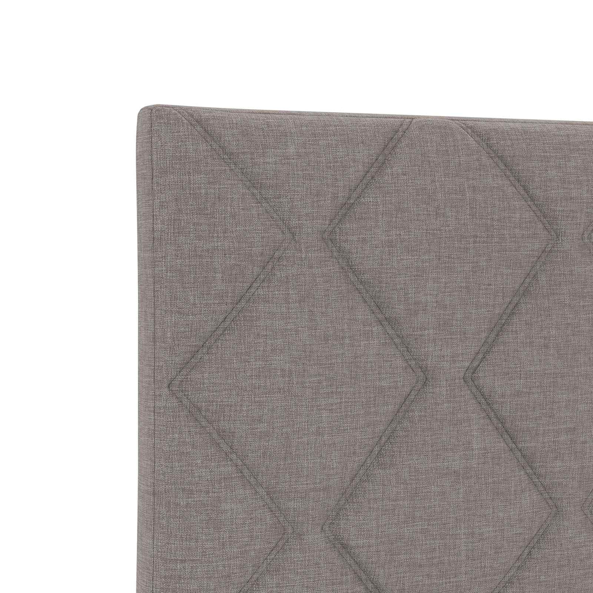Lit de rangement LED avec matelas Taupe 90 x 200 cm Tissu - XIOS
