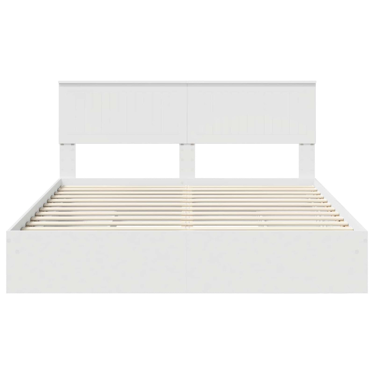 Lit de Rangement Réglable Blanc 160 x 200 cm Bois d’ingénierie - XIOS