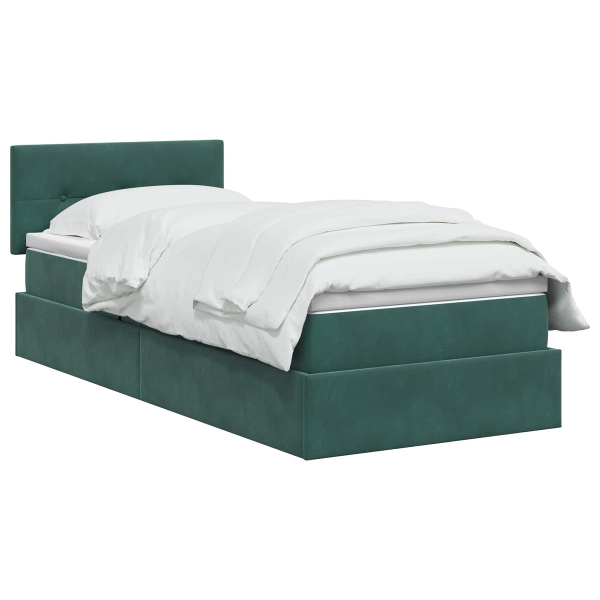 Lit de Rangement Vert foncé 90 x 200 cm Velours - XIOS