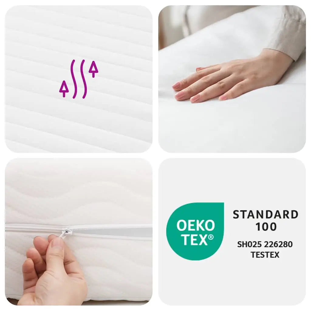 Matelas en mousse blanc 200x210 cm dureté H2 H3 - XIOS