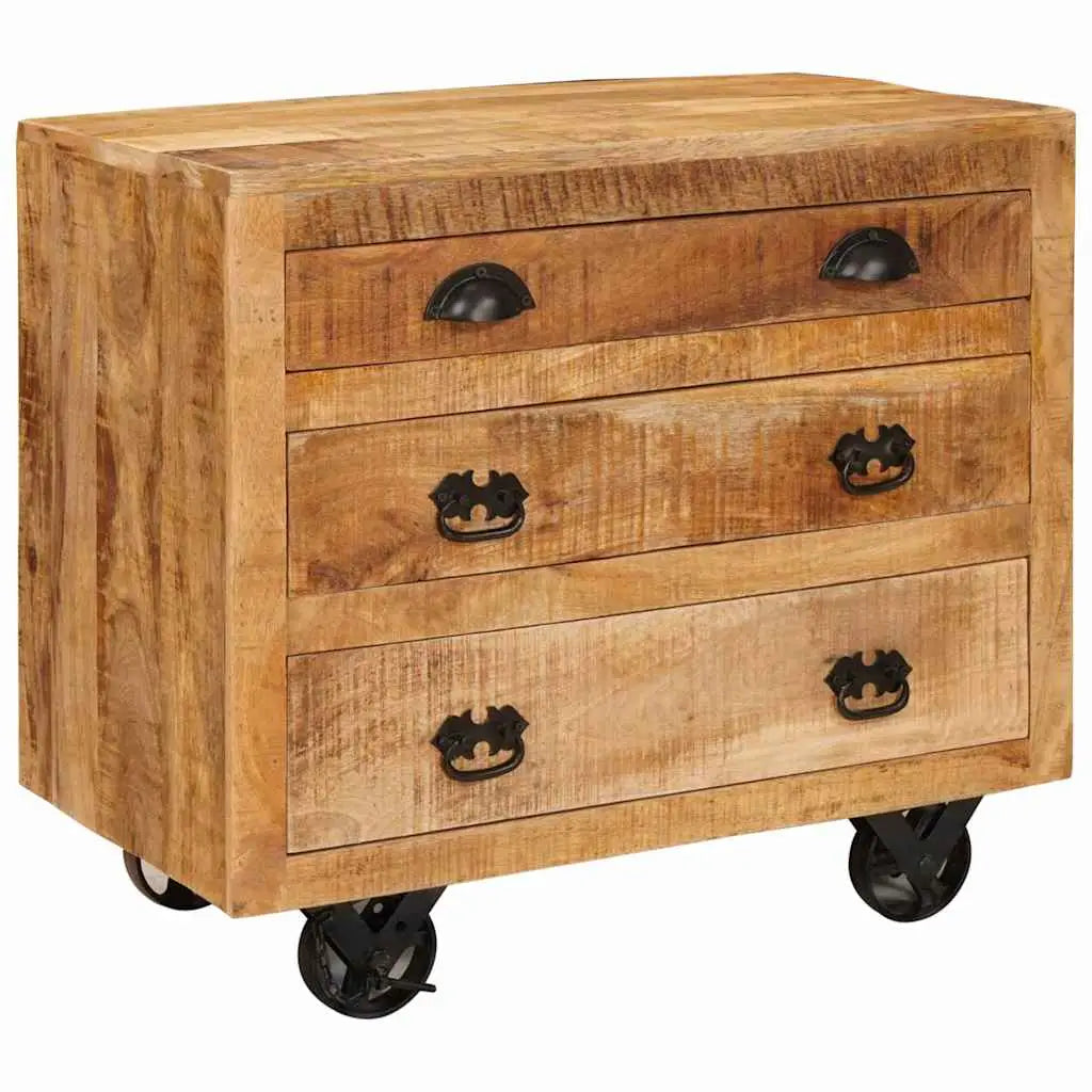 Meuble d’appoint Marron 70 x 38 x 63 cm bois de manguier massif - XIOS