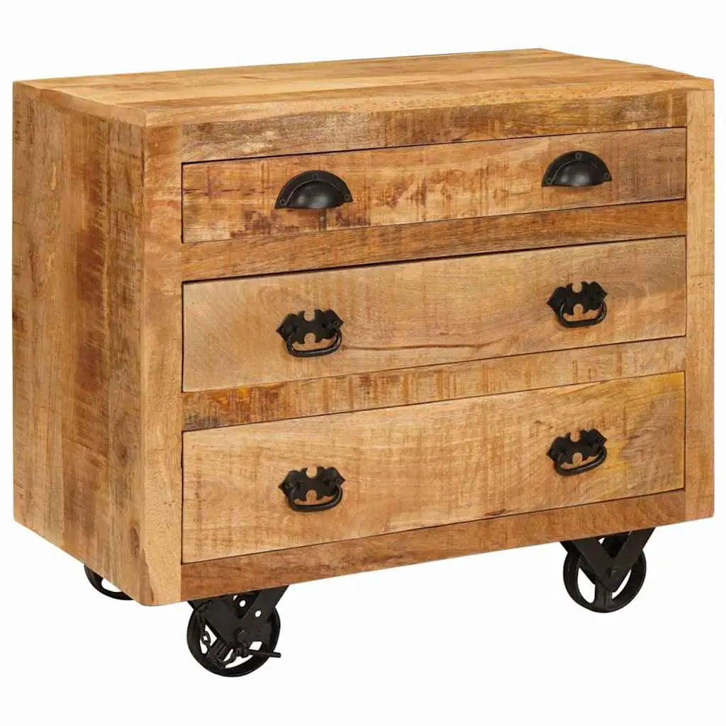 Meuble d’appoint Marron 70 x 38 x 63 cm bois de manguier massif - XIOS