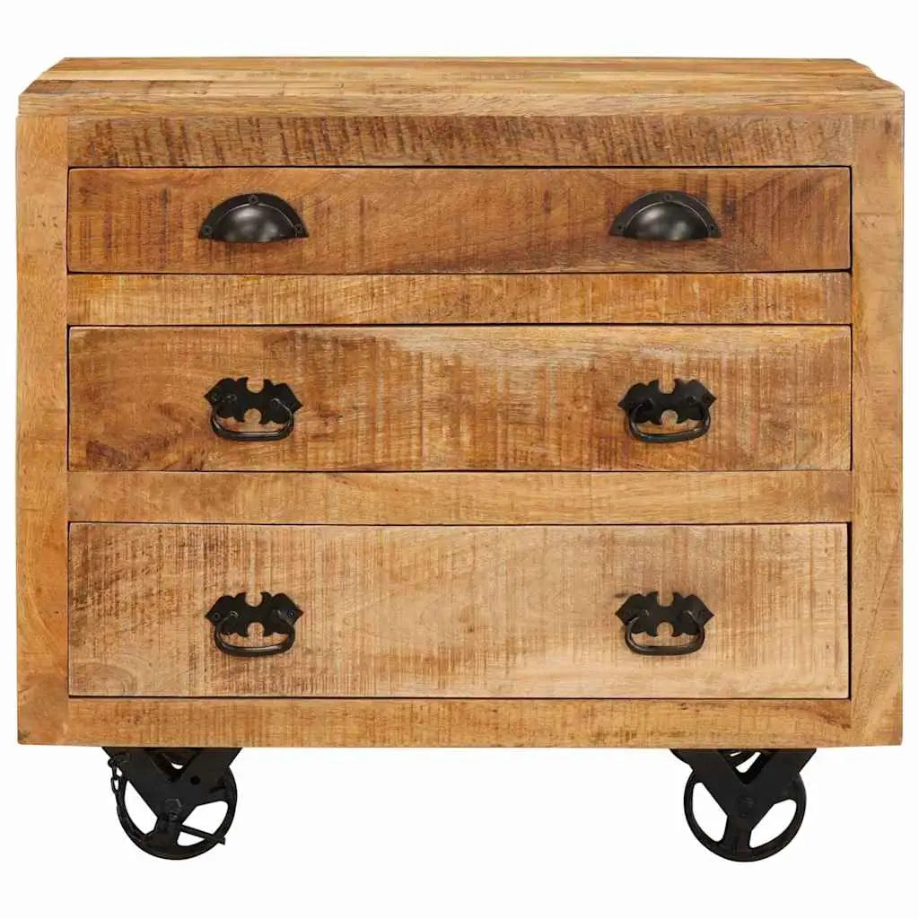 Meuble d’appoint Marron 70 x 38 x 63 cm bois de manguier massif - XIOS