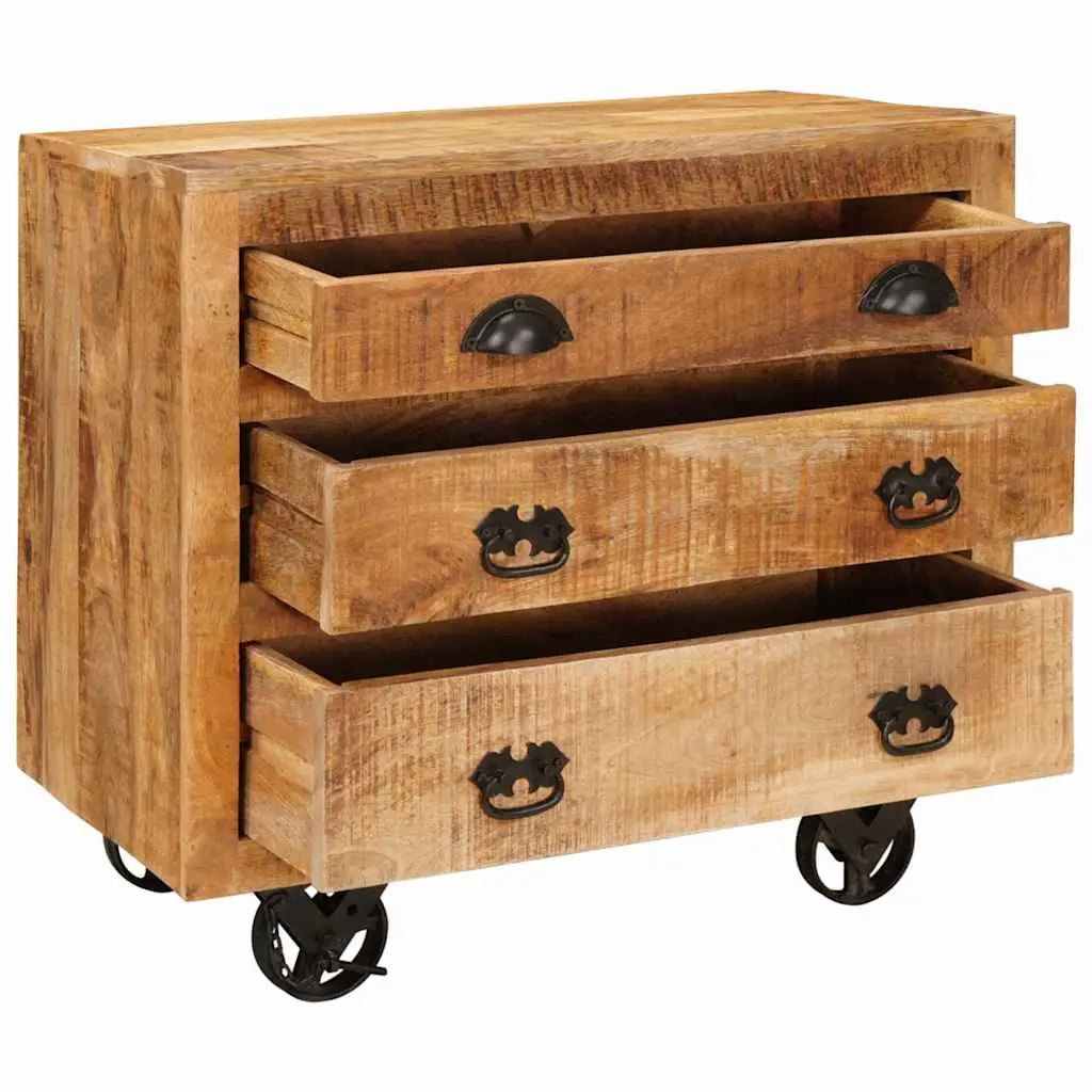 Meuble d’appoint Marron 70 x 38 x 63 cm bois de manguier massif - XIOS