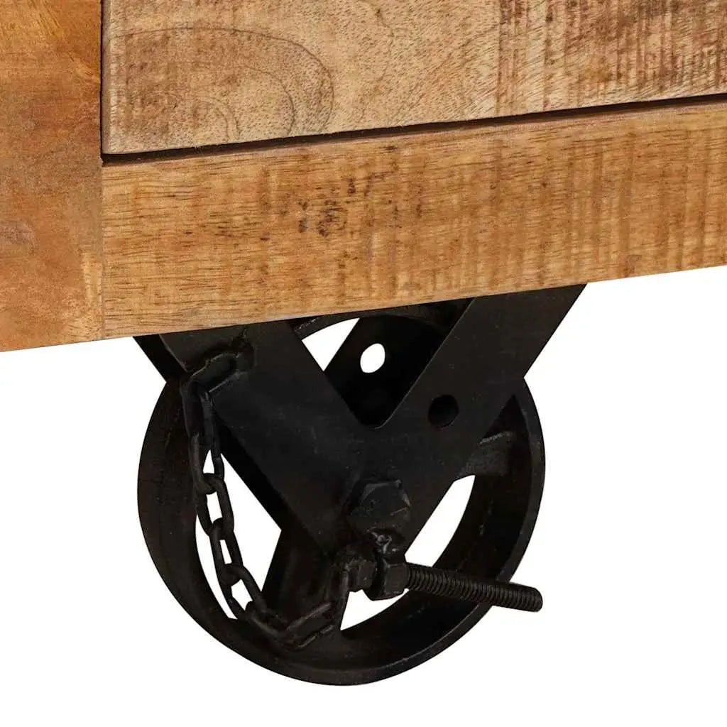 Meuble d’appoint Marron 70 x 38 x 63 cm bois de manguier massif - XIOS