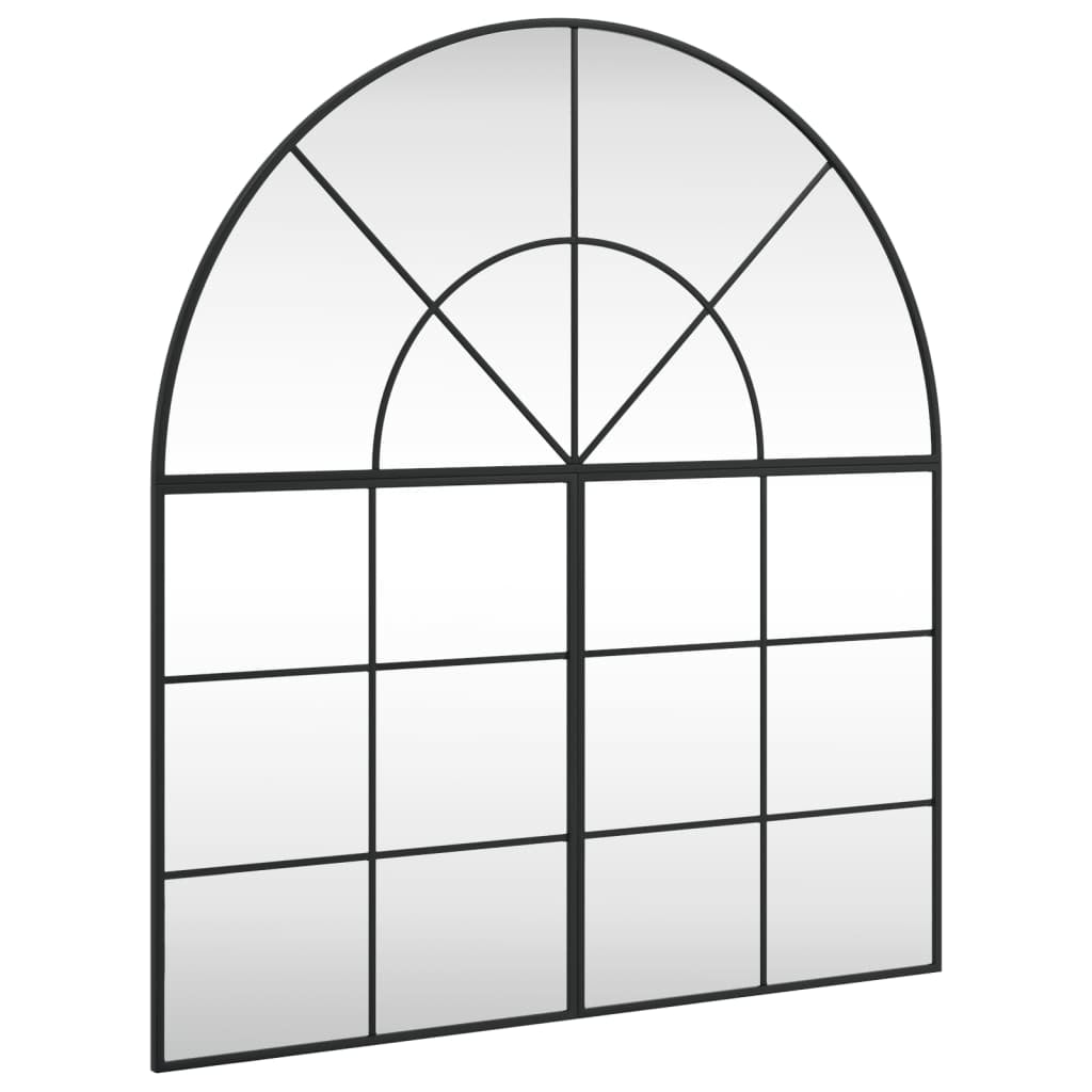 Miroir mural noir 100x110 cm arche fer - XIOS