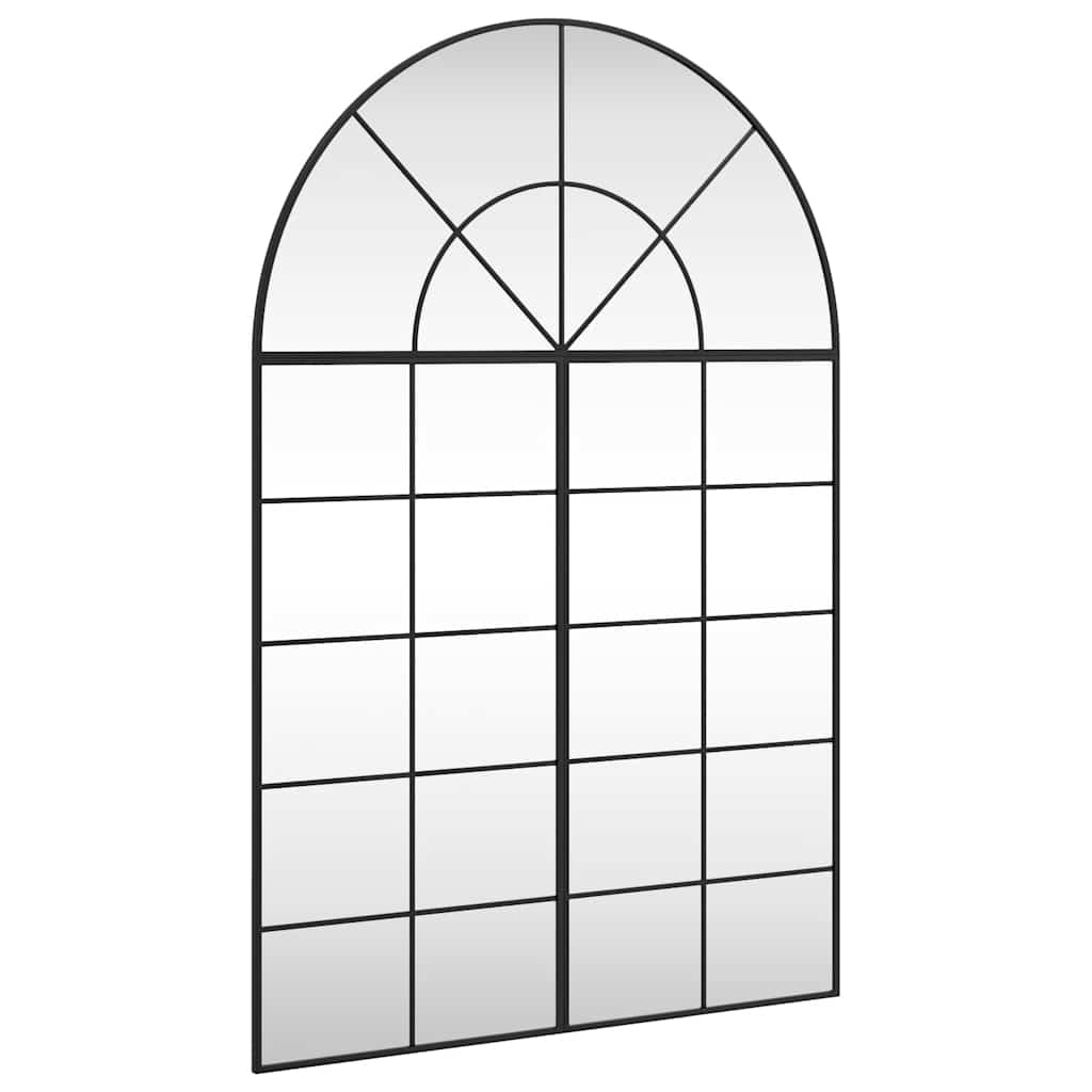 Miroir mural noir 100x150 cm arche fer - XIOS