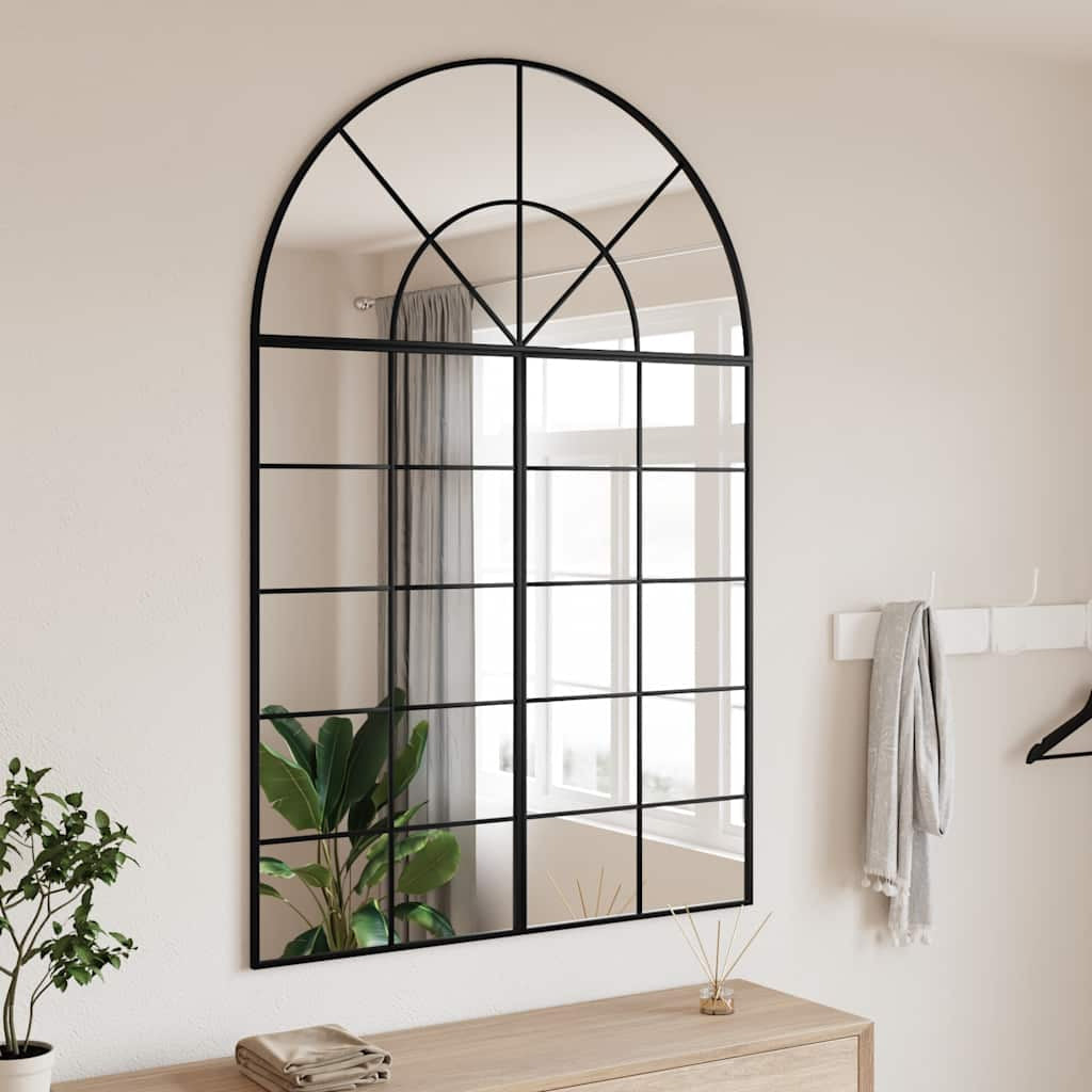 Miroir mural noir 100x150 cm arche fer - XIOS