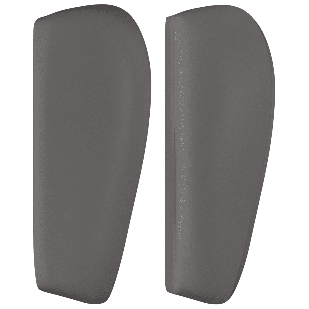 Sommier à lattes de lit avec matelas Gris 90x200 cm Similicuir