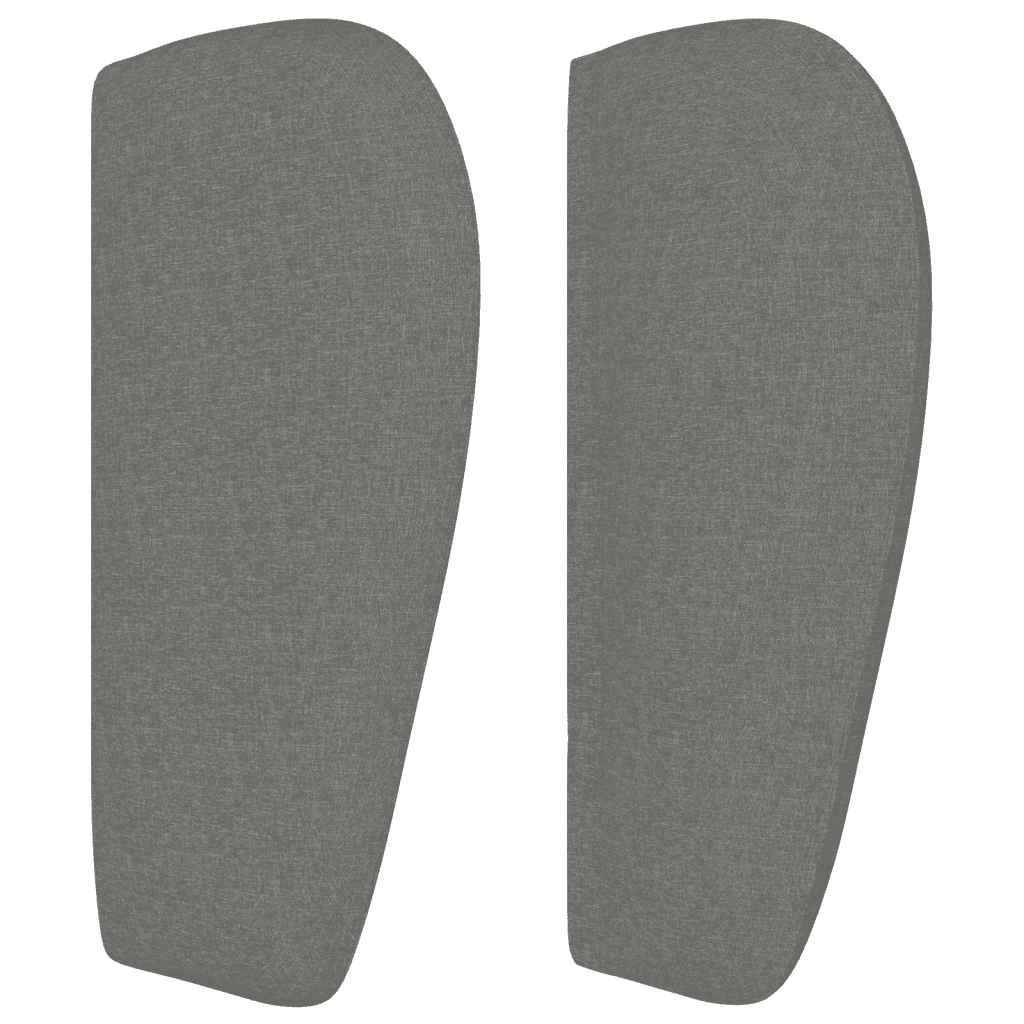 Sommier à lattes de lit avec matelas Gris foncé 140x190cm Tissu