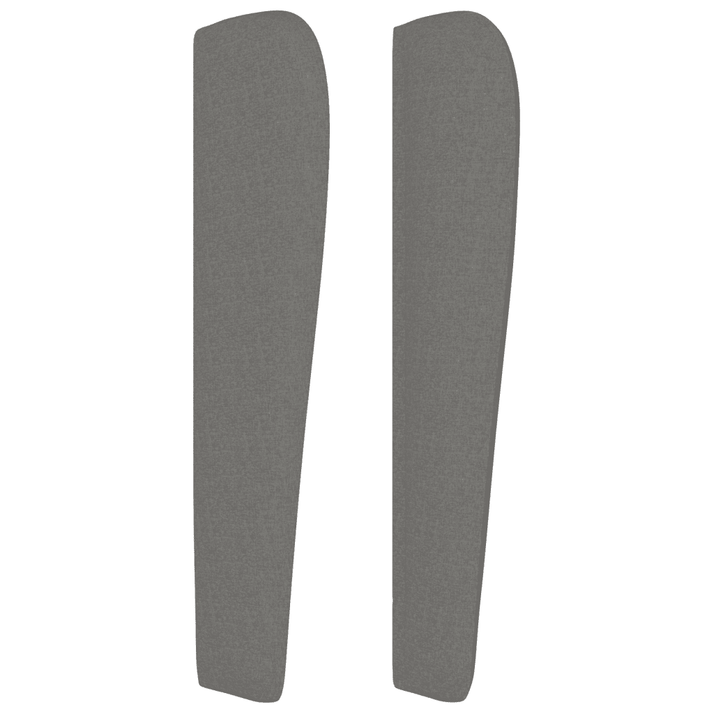 Sommier à lattes de lit avec matelas Gris foncé 100x200cm Tissu
