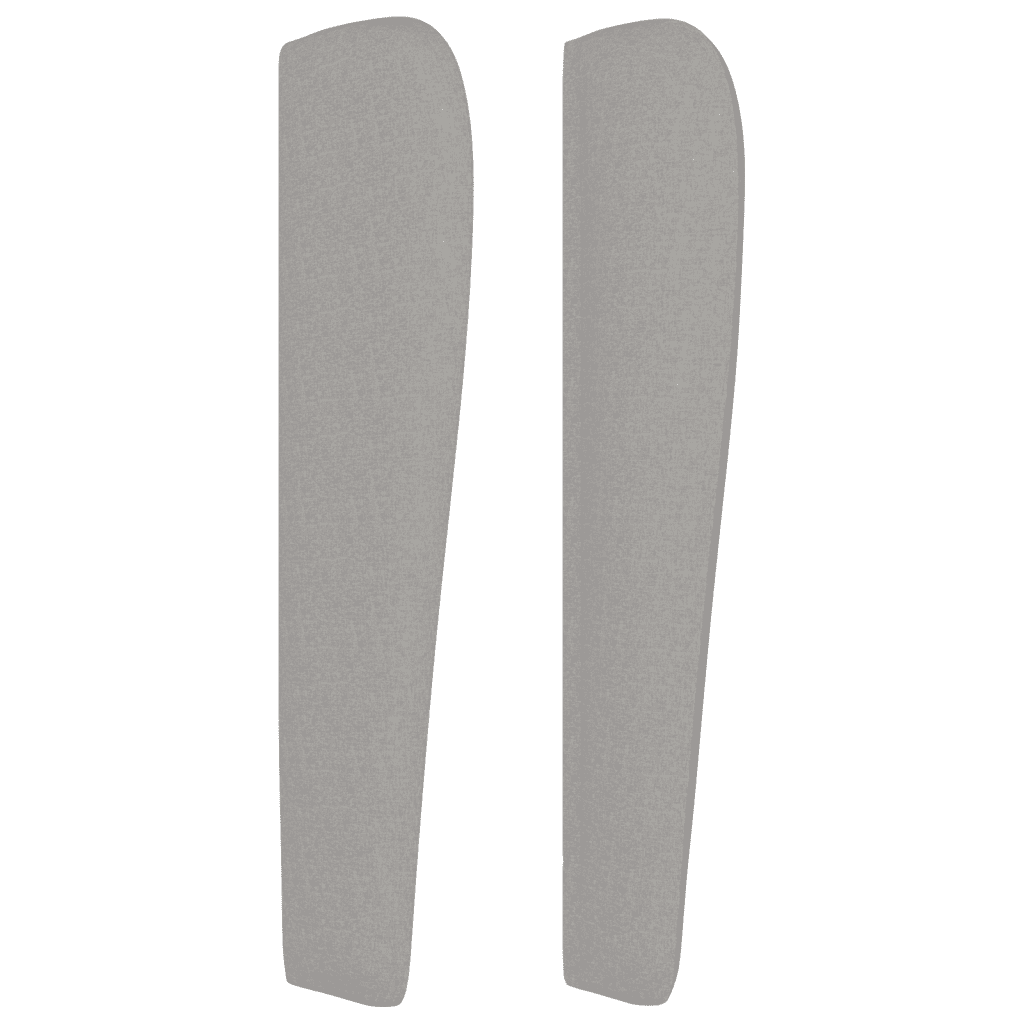 Sommier à lattes de lit avec matelas Gris clair 100x200cm Tissu