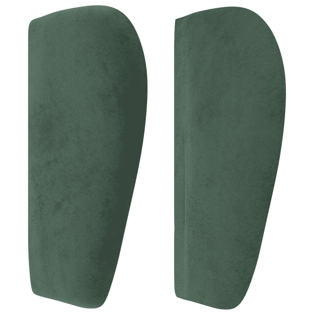 Sommier à lattes de lit et matelas Vert foncé 80x200 cm Velours