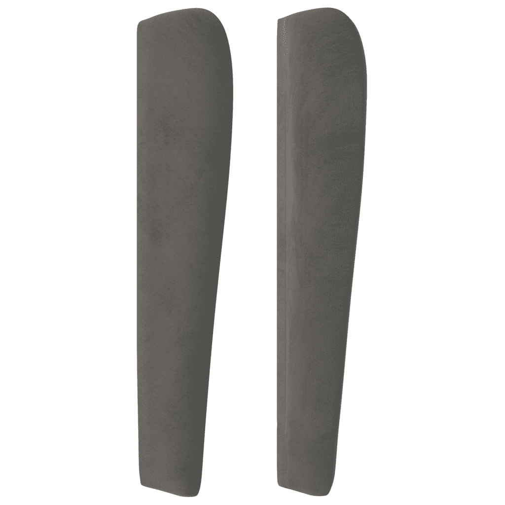Sommier à lattes de lit et matelas Gris foncé 80x200 cm Velours