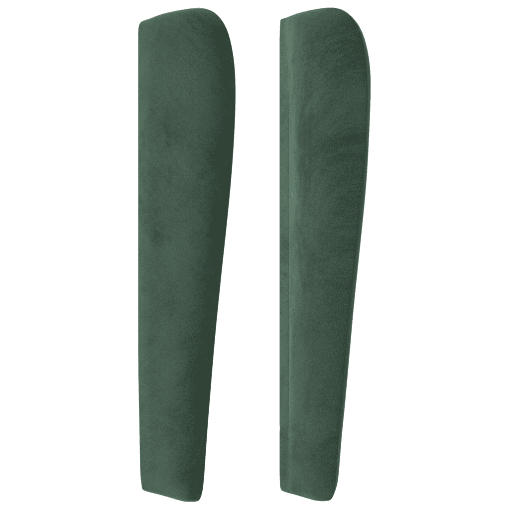 Sommier à lattes de lit et matelas Vert foncé 80x200 cm Velours