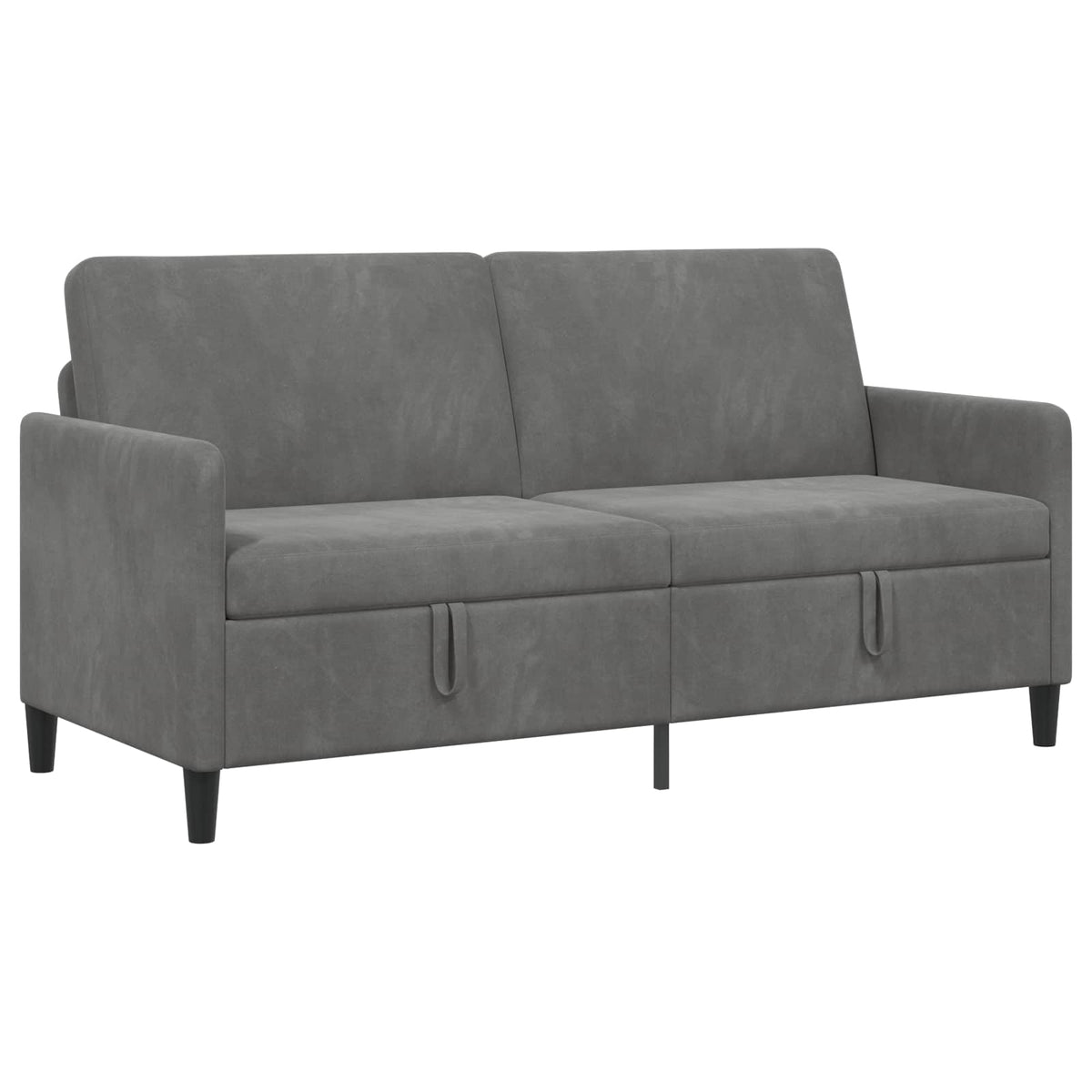 Sofa avec rangement Gris foncé 172 x 78 x 87 cm Polyester - XIOS