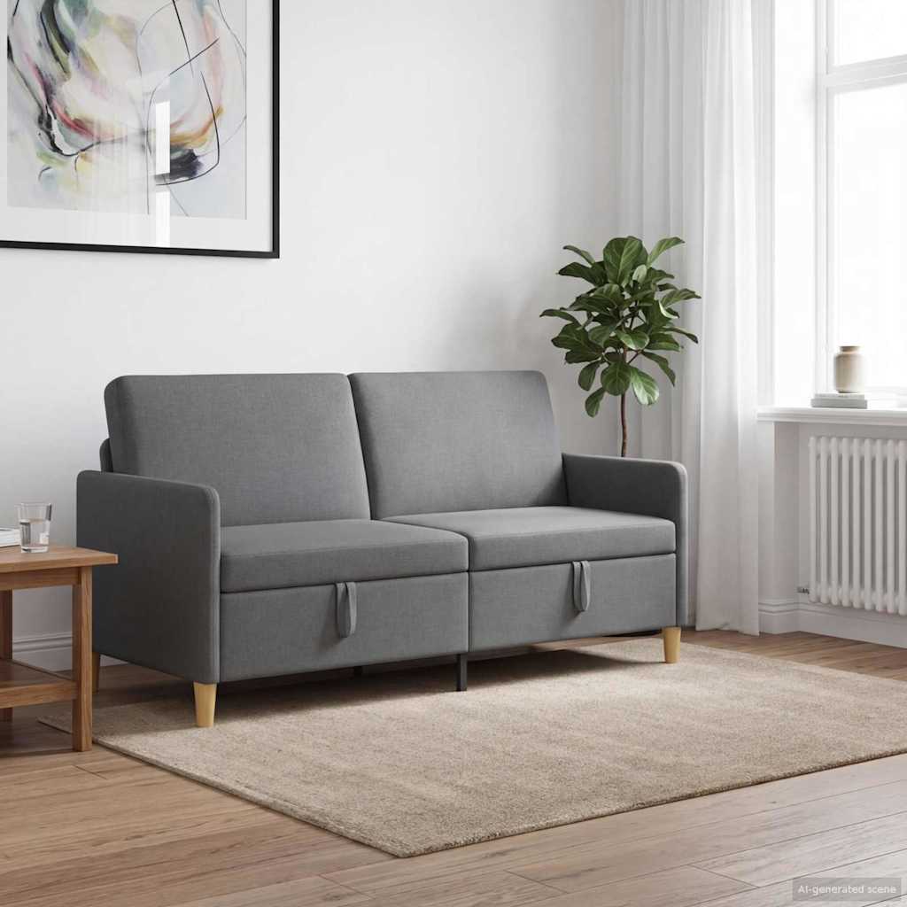 Sofa avec rangement Gris foncé 172 x 78 x 87 cm Polyester - XIOS
