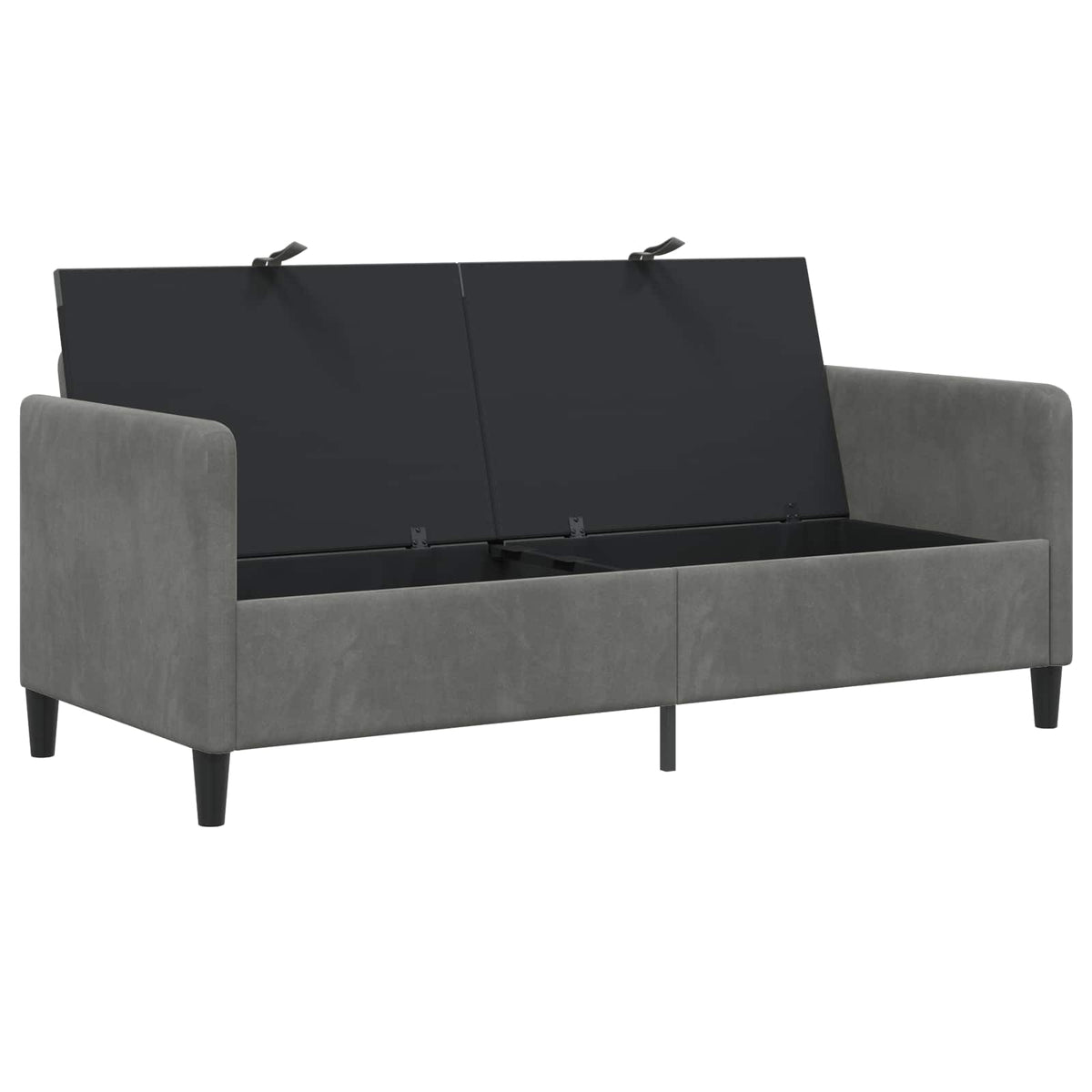 Sofa avec rangement Gris foncé 172 x 78 x 87 cm Polyester - XIOS