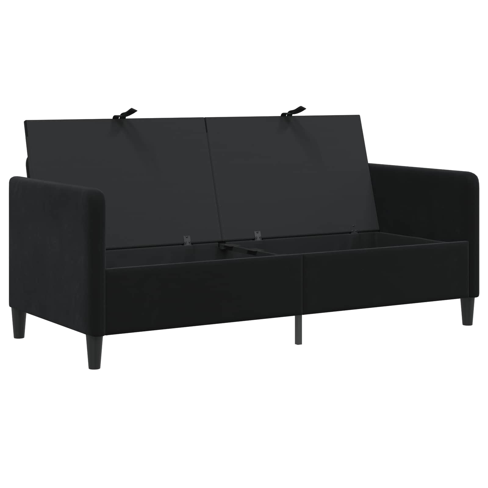 Sofa avec rangement Noir 172 x 78 x 87 cm Polyester - XIOS