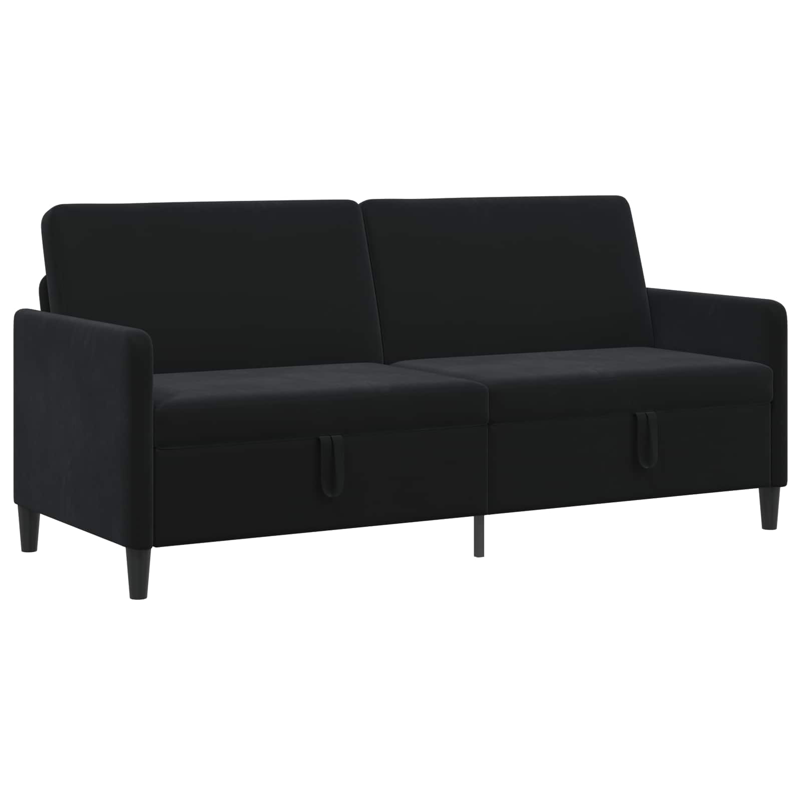 Sofa avec rangement Noir 192 x 78 x 87 cm Polyester - XIOS