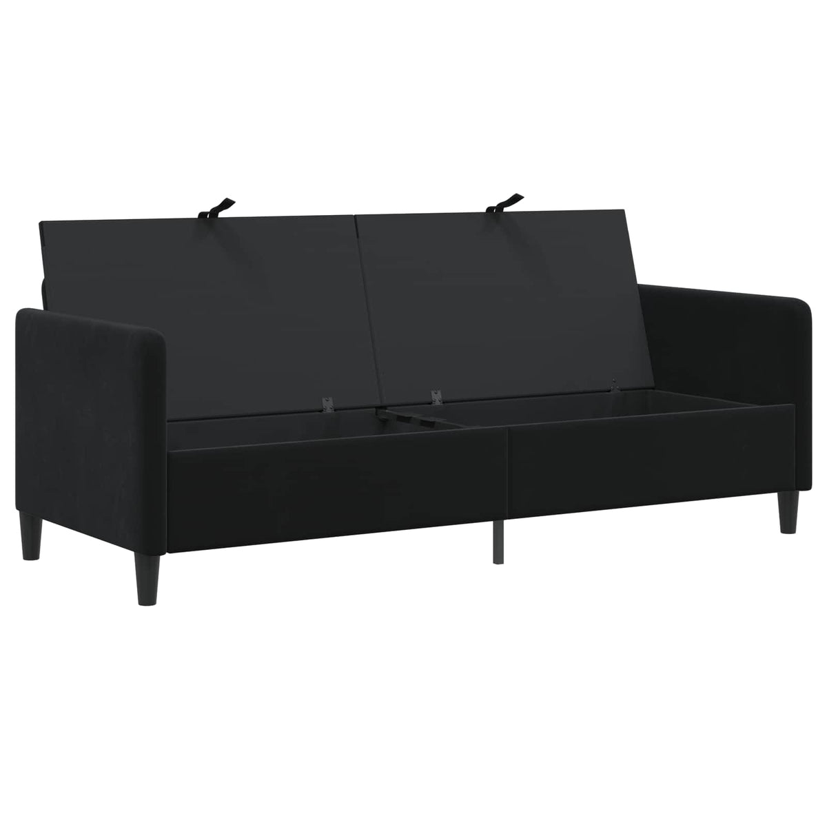 Sofa avec rangement Noir 192 x 78 x 87 cm Polyester - XIOS