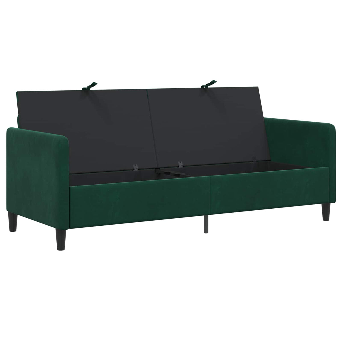 Sofa avec rangement Vert foncé 192 x 78 x 87 cm Polyester - XIOS