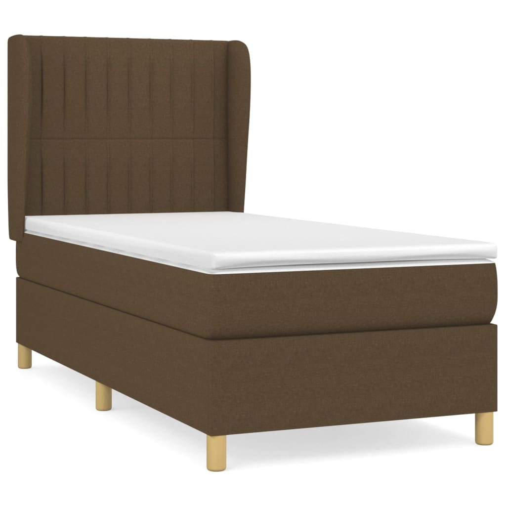 Sommier à lattes de lit avec matelas Marron foncé 90x190 cm - XIOS