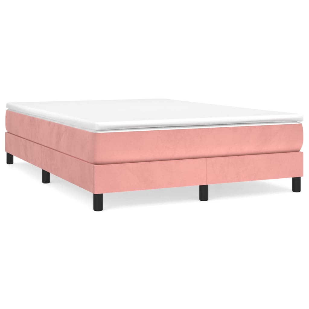 Sommier à lattes de lit avec matelas Rose 140x200 cm Velours - XIOS