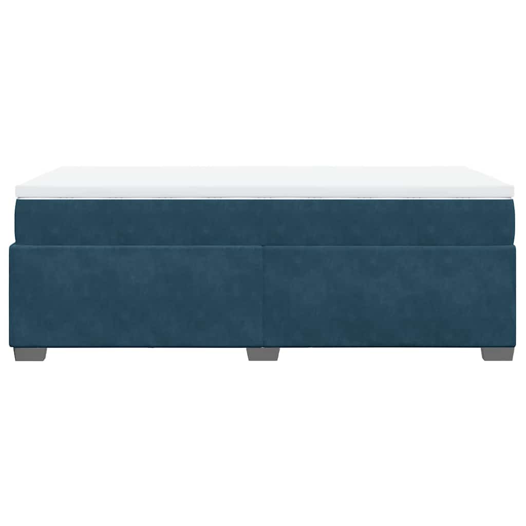 Sommier à lattes de lit et matelas Bleu foncé 80x200 cm Velours - XIOS