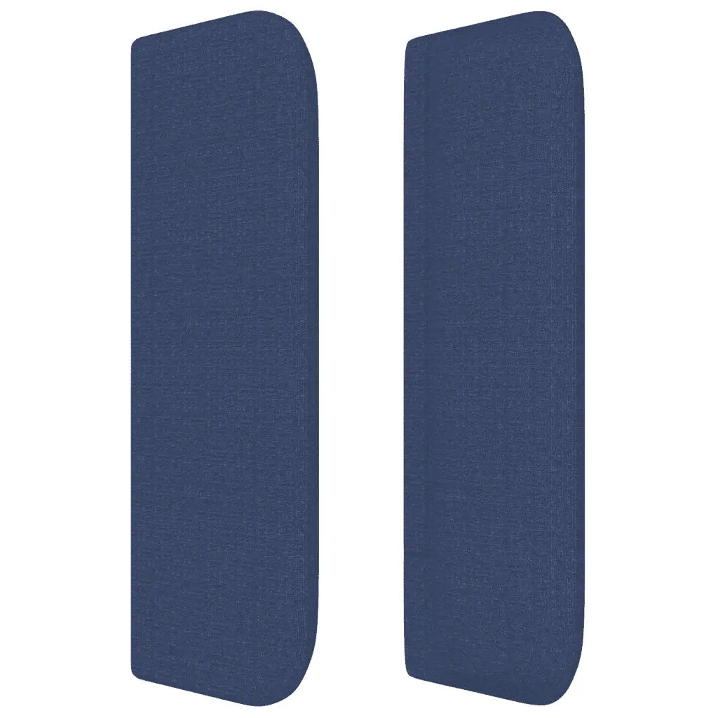 Sommier à lattes de lit avec matelas Bleu 200x200 cm Tissu - XIOS