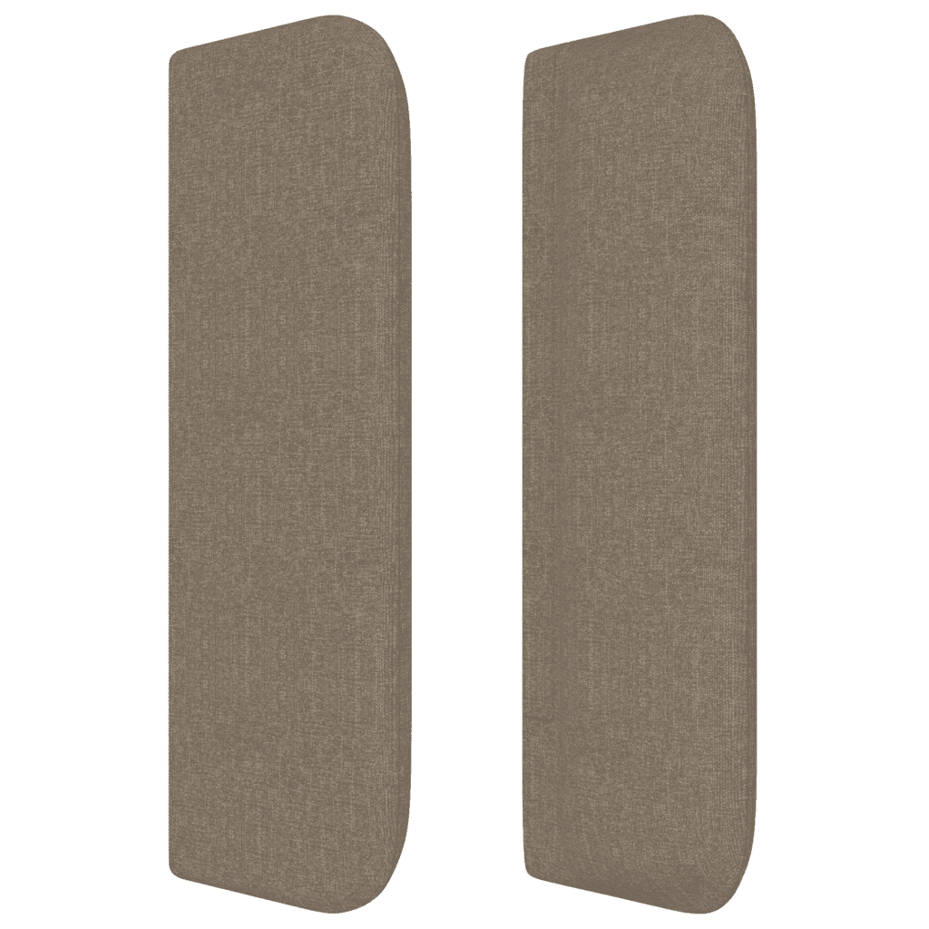 Sommier à lattes de lit avec matelas Taupe 140x200 cm Tissu