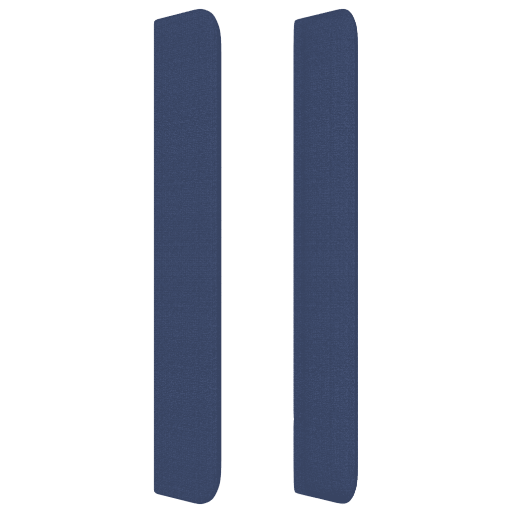 Sommier à lattes de lit avec matelas Bleu 90x190 cm Tissu