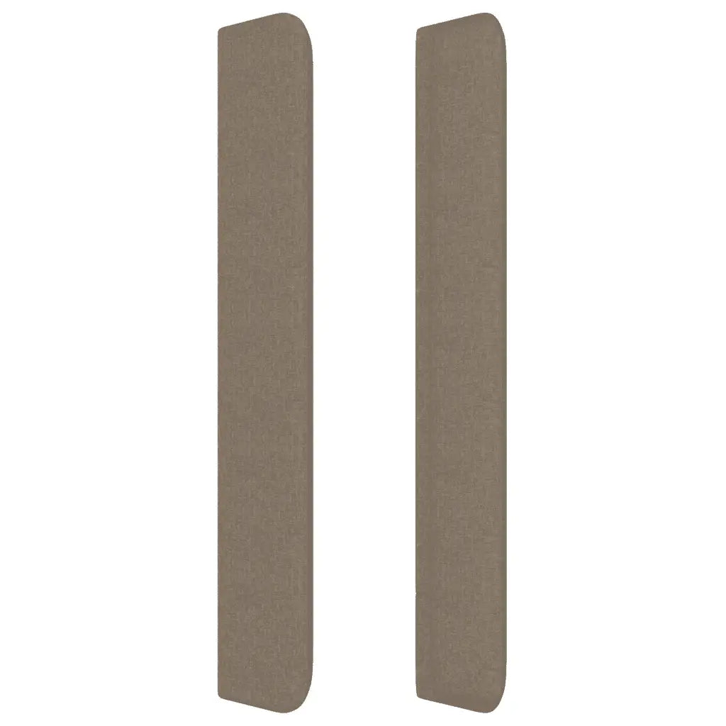 Sommier à lattes de lit avec matelas Taupe 140x200 cm Tissu - XIOS