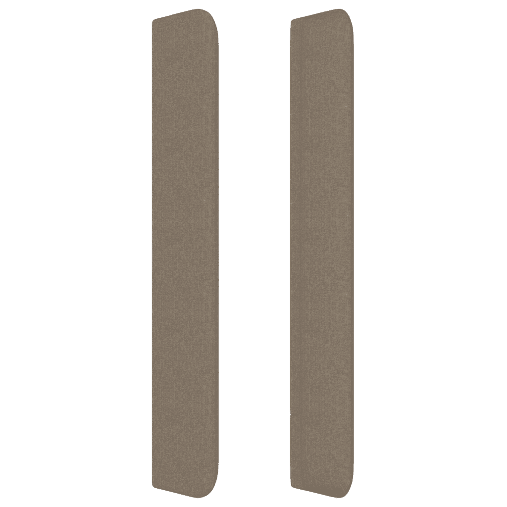 Sommier à lattes de lit avec matelas Taupe 90x190 cm Tissu