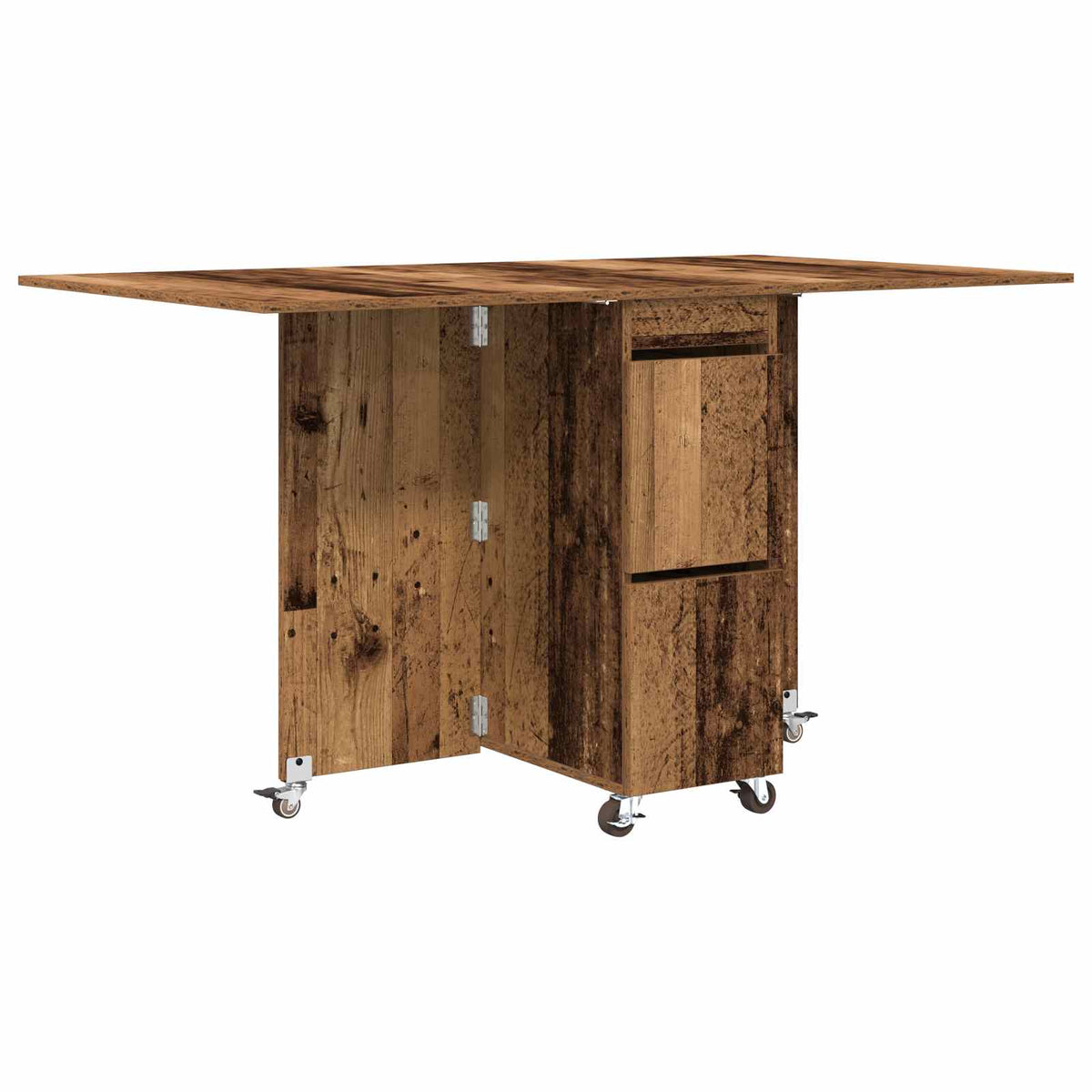 Table à dîner 140 x 80 x 77 cm Bois d'ingénierie Bois ancien - XIOS
