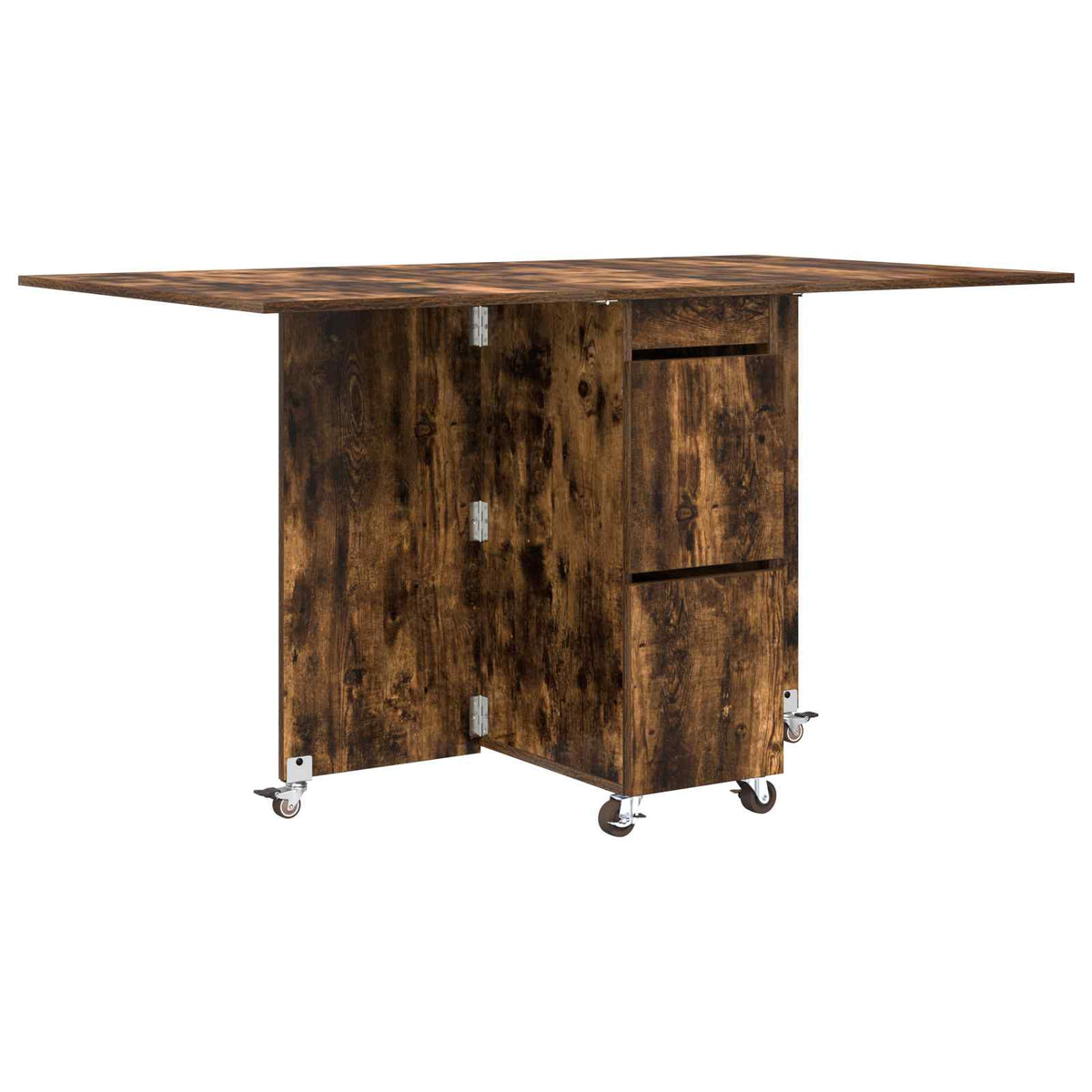 Table à dîner 140 x 80 x 77 cm Bois d'ingénierie Chêne fumé - XIOS