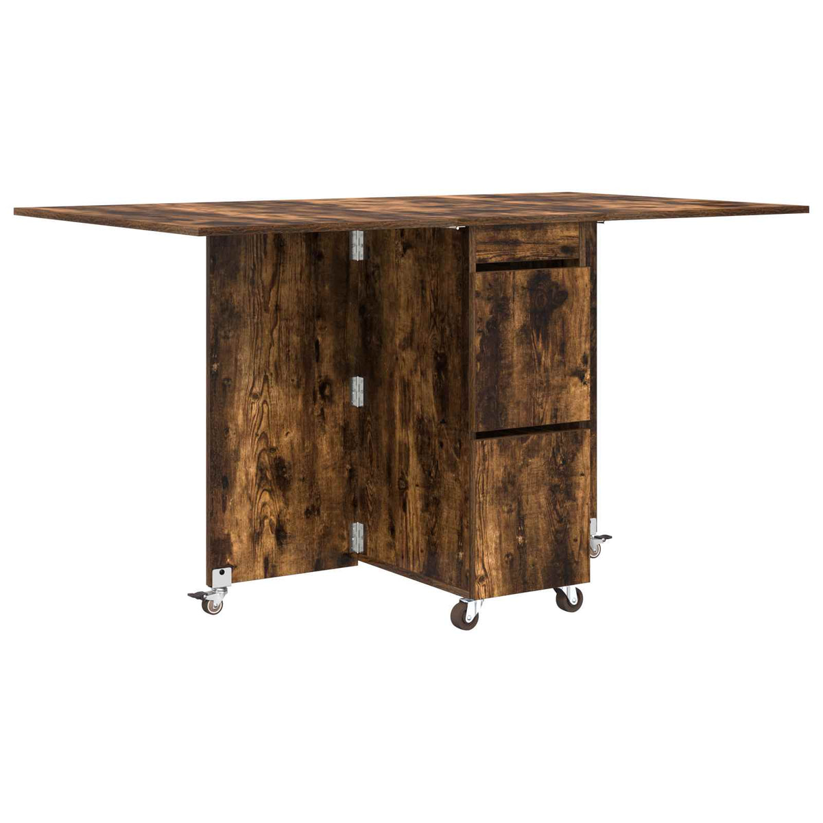 Table à dîner 140 x 80 x 77 cm Bois d'ingénierie Chêne fumé - XIOS