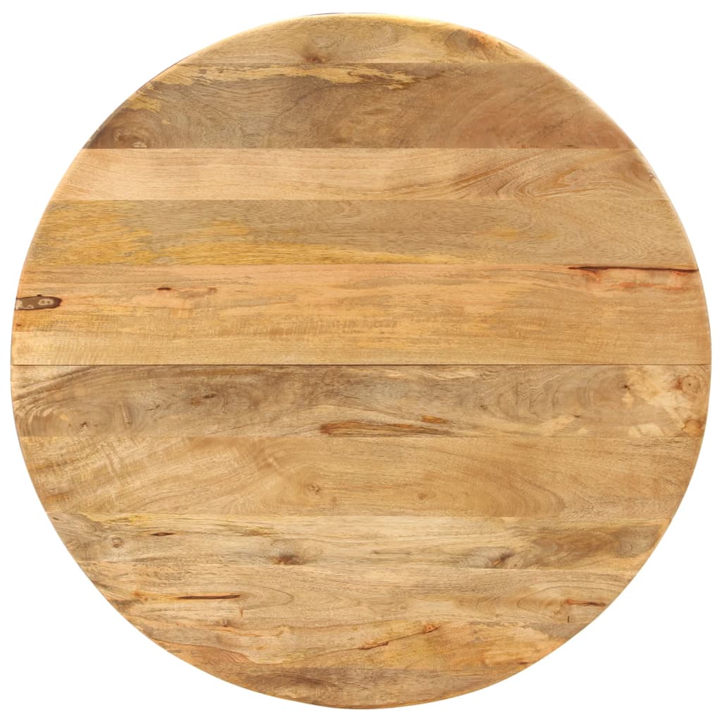 Table à dîner Ø110x78 cm Bois de manguier massif et acier - XIOS