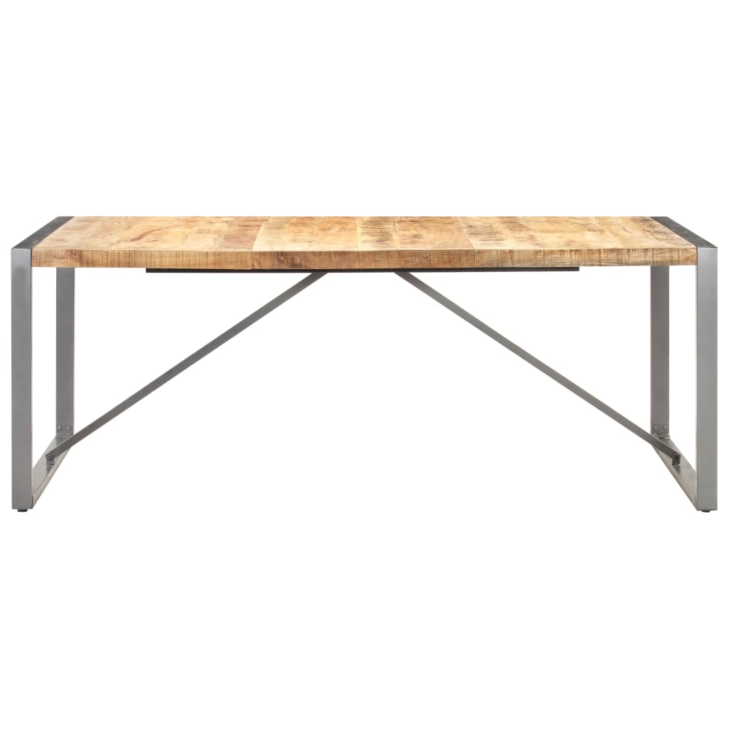 Table à manger 200x100x75 cm Bois de manguier massif brut - XIOS