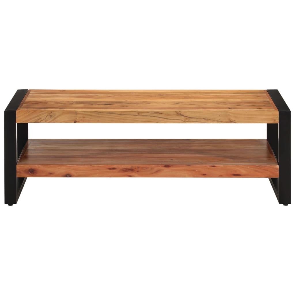 Table basse 120x55x40 cm bois massif d'acacia - XIOS