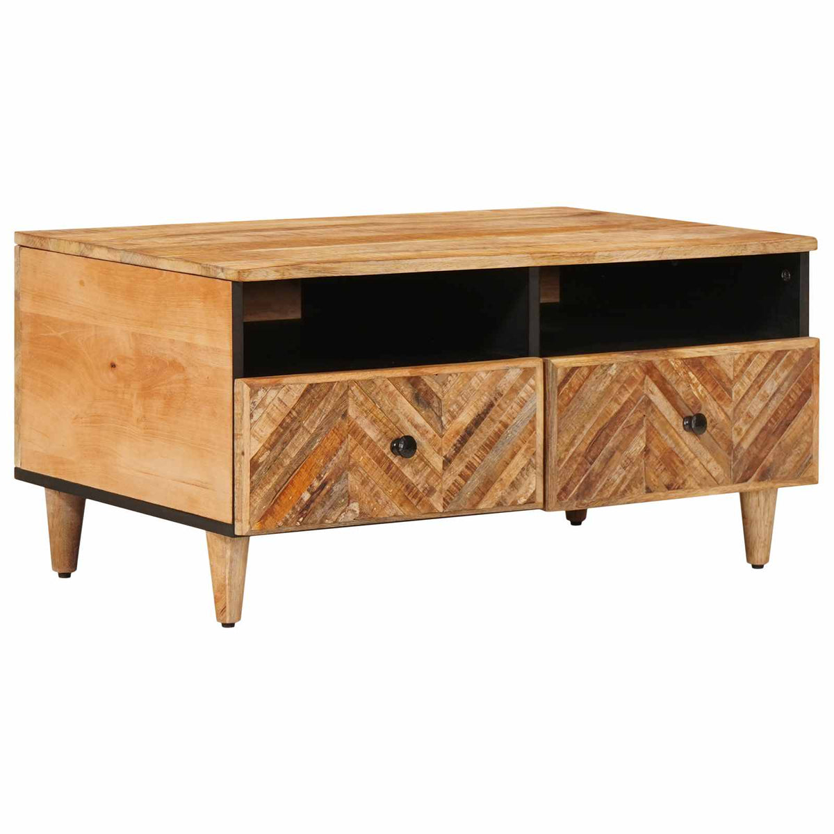 Table basse Marron 80 x 54 x 40 cm Bois de mangue massif - XIOS
