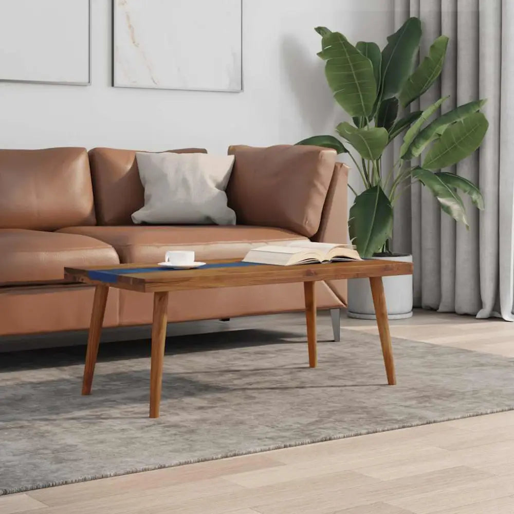Table basse Teck Résine 100x50x40 cm - XIOS