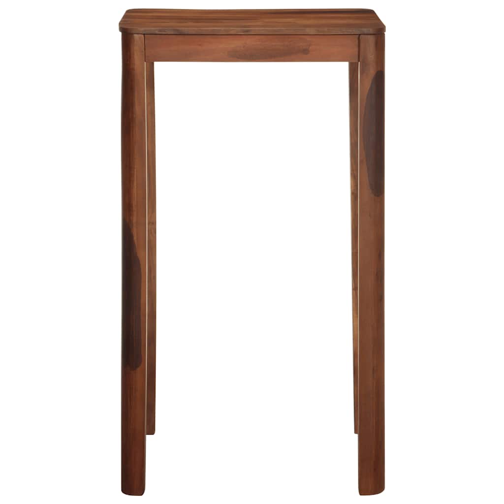 Table de bar 60 x 60 x 107 cm bois massif d'acacia - XIOS