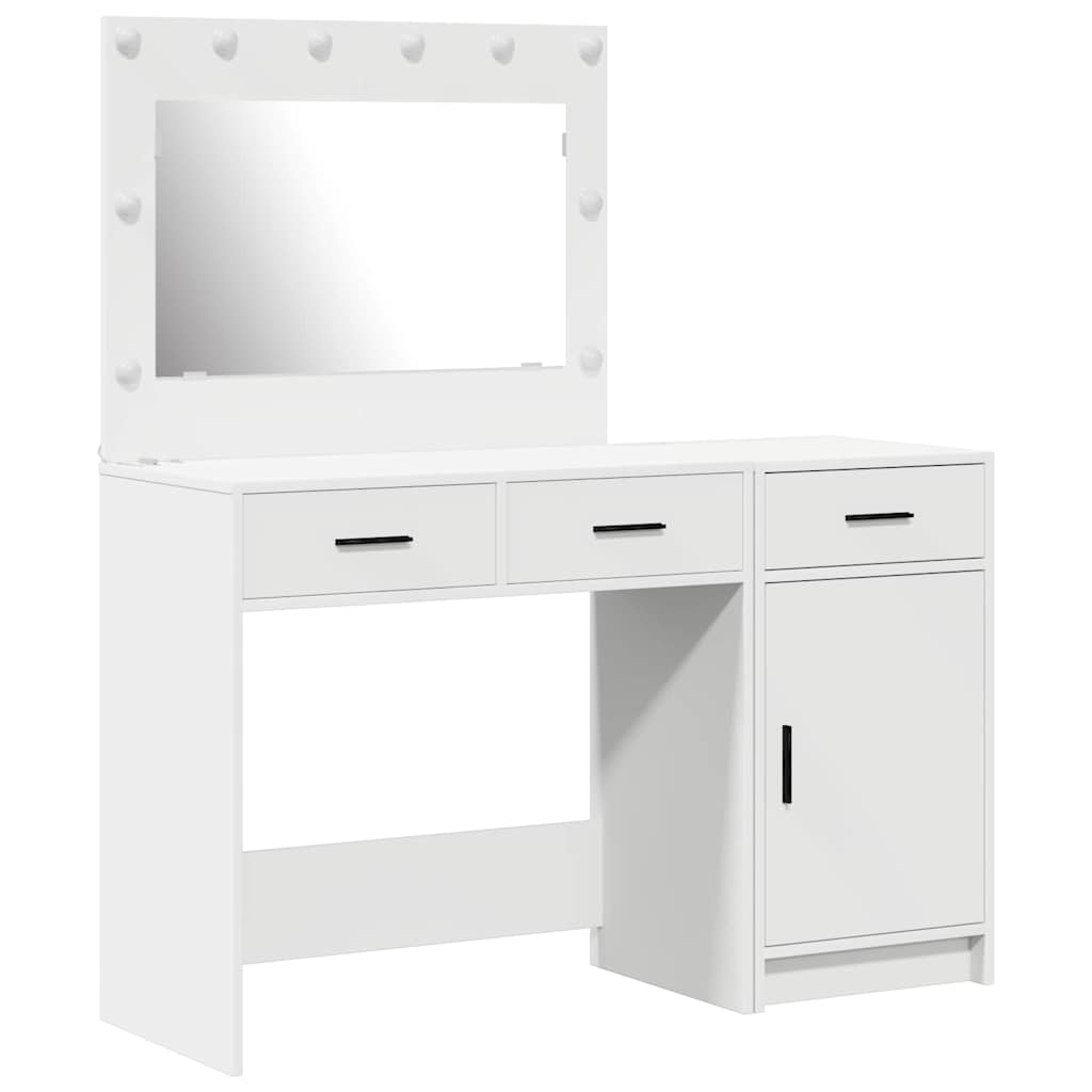 Table de Toilette 2 pc Blanc 40 x 41 x 75 cm Bois d'ingénierie - XIOS