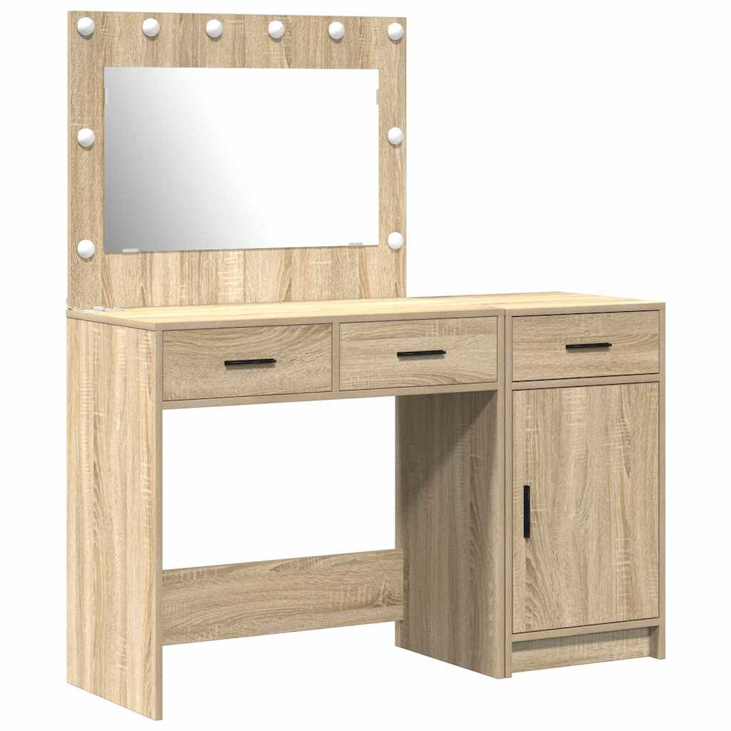 Table de Toilette 2 pc Marron 40 x 41 x 75 cm Bois d'ingénierie - XIOS