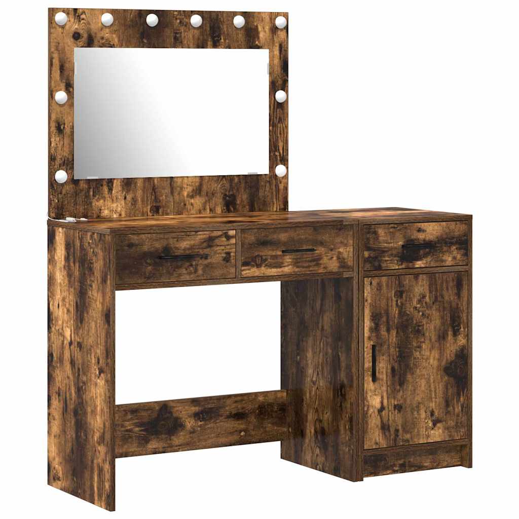 Table de Toilette 2 pc Marron 40 x 41 x 75 cm Bois d'ingénierie - XIOS