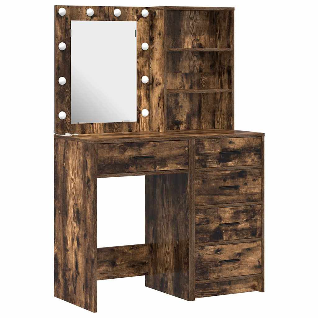 Table de Toilette 2 pc Marron 50 x 41 x 135 cm - XIOS
