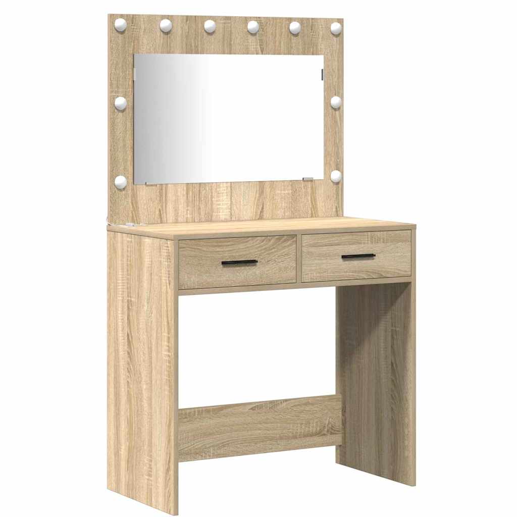 Table de Toilette 2 pc Marron 78,5 x 41 x 135 cm - XIOS