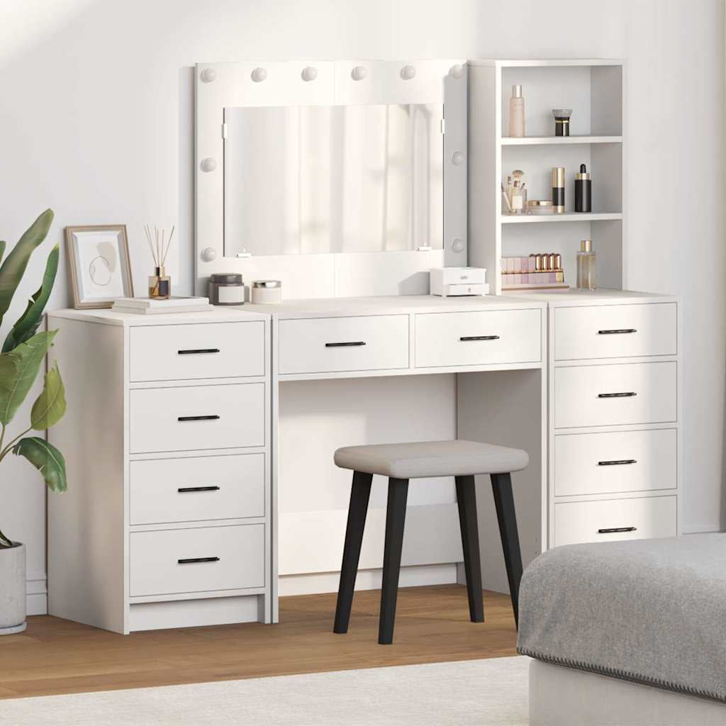 Table de Toilette 3 pc Blanc 78,5 x 41 x 135 cm - XIOS