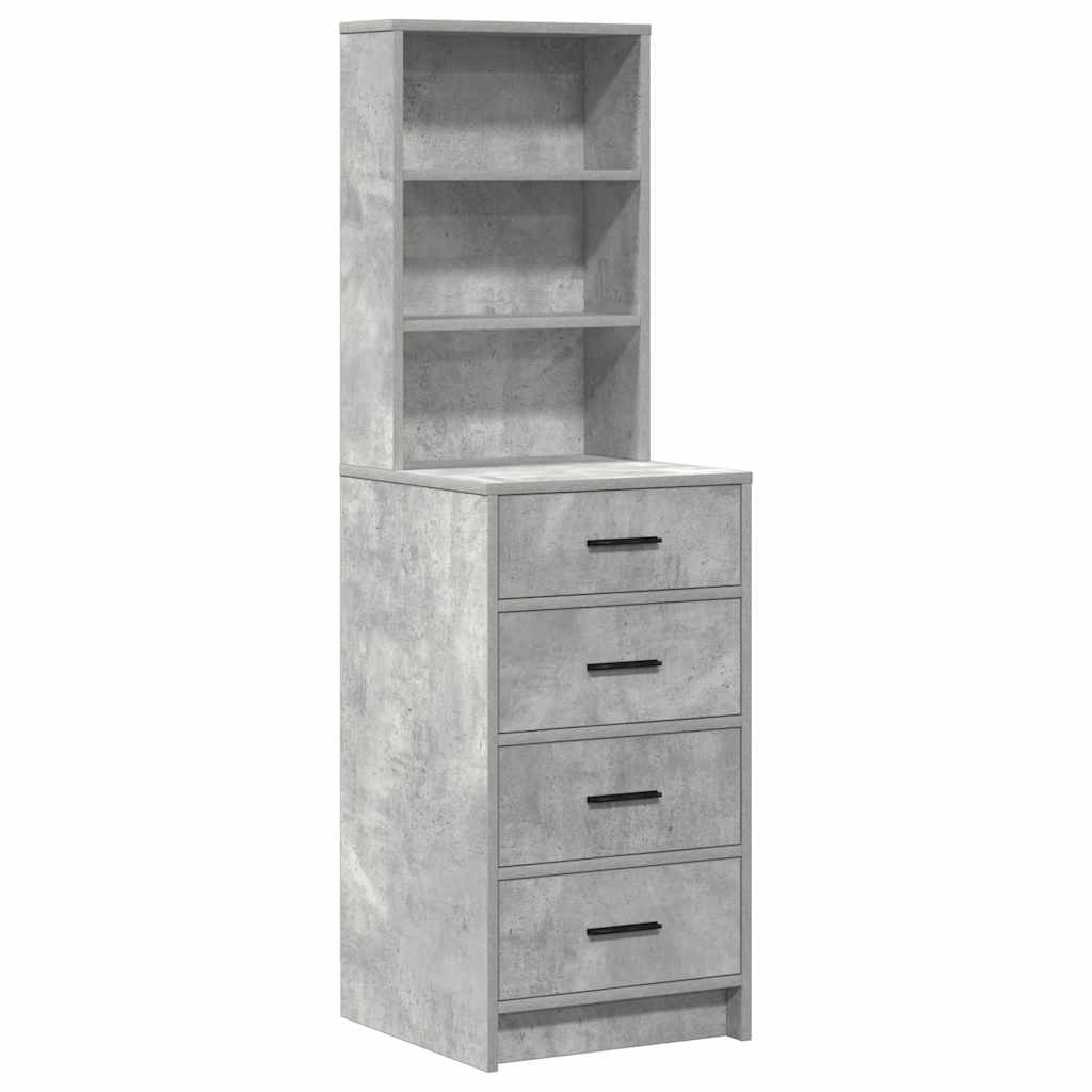 Table de Toilette 3 pc Gris 40 x 41 x 135 cm Bois d'ingénierie - XIOS